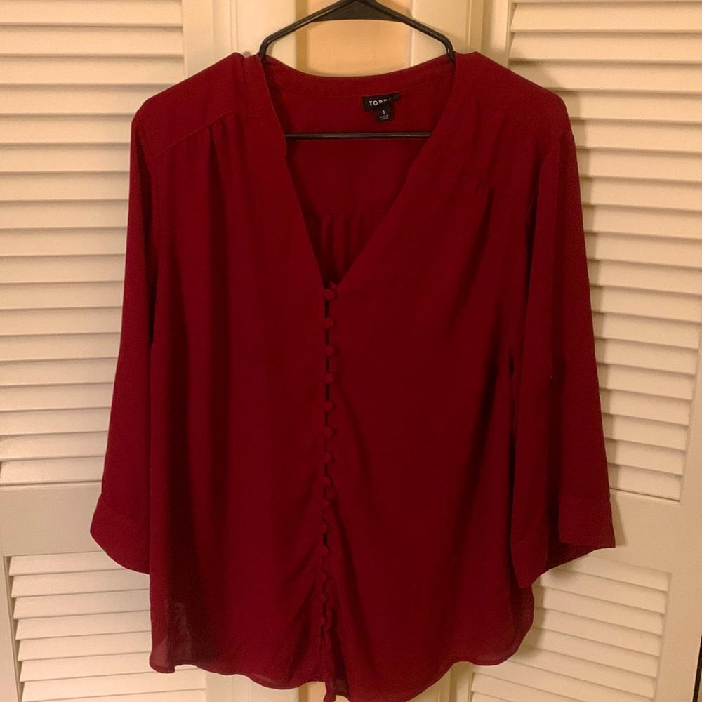 Torrid Red Harper long sleeve Top